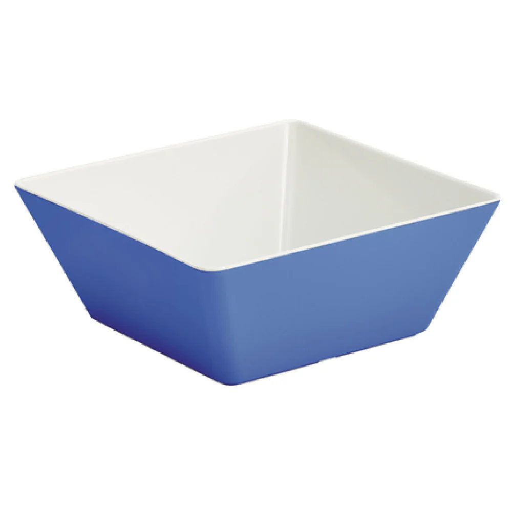 Vollrath V2220330 3 3/16 Quart Melamine Bowl Square Blue Dishwasher Safe