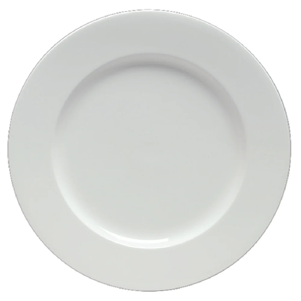 Steelite 6940E675 9-1/2 Inch Diameter Round Plate Porcelain White with Rim Steelite 6940E675 9-1/2 Inch Diameter Round Plate Porcelain White with Rim