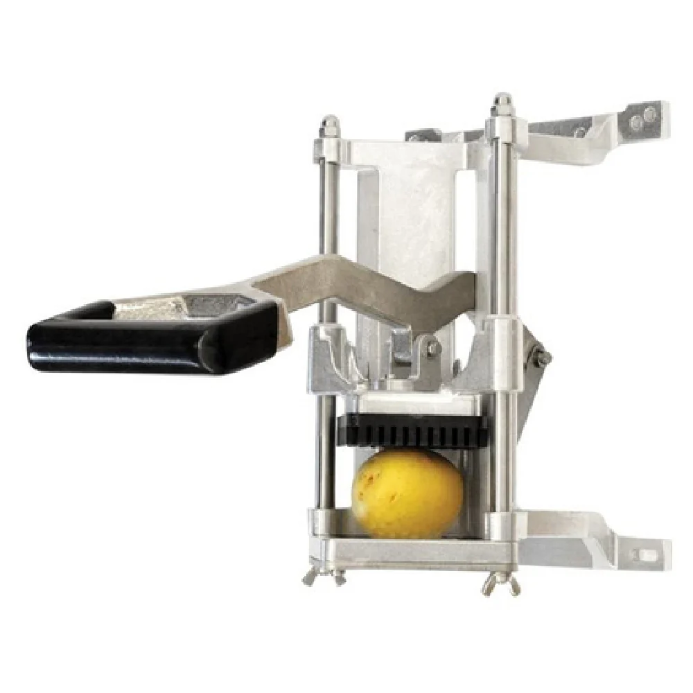 Omcan 41856 8 Inch Vertical Potato Fry Cutter Wall Mounted Manual Stainless Steel