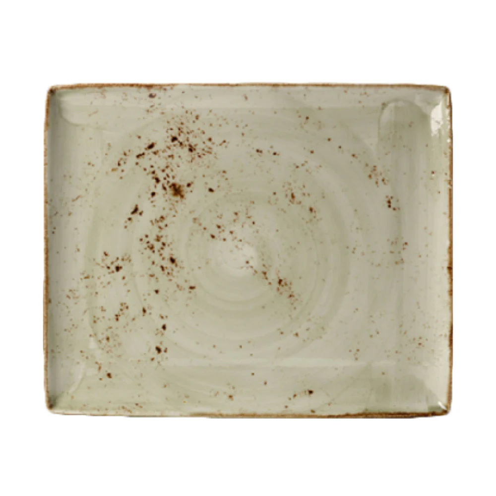 Steelite 11310551 13.5 Inch Rectangle Tray Green Alumina Vitrified Craft Steelite 11310551 13.5 Inch Rectangle Tray Green Alumina Vitrified Craft