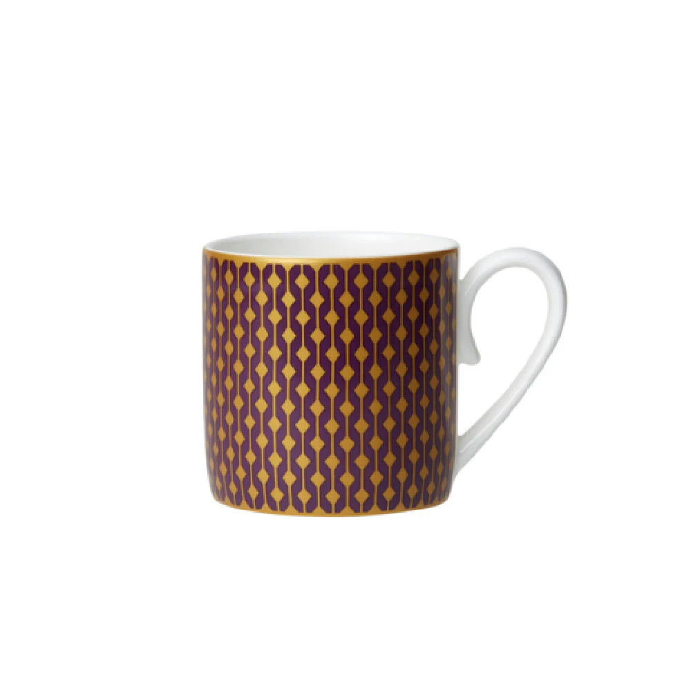 Steelite 82116AND0112 3.5 Oz Bone China Round Coffee Can with Jewel Finish