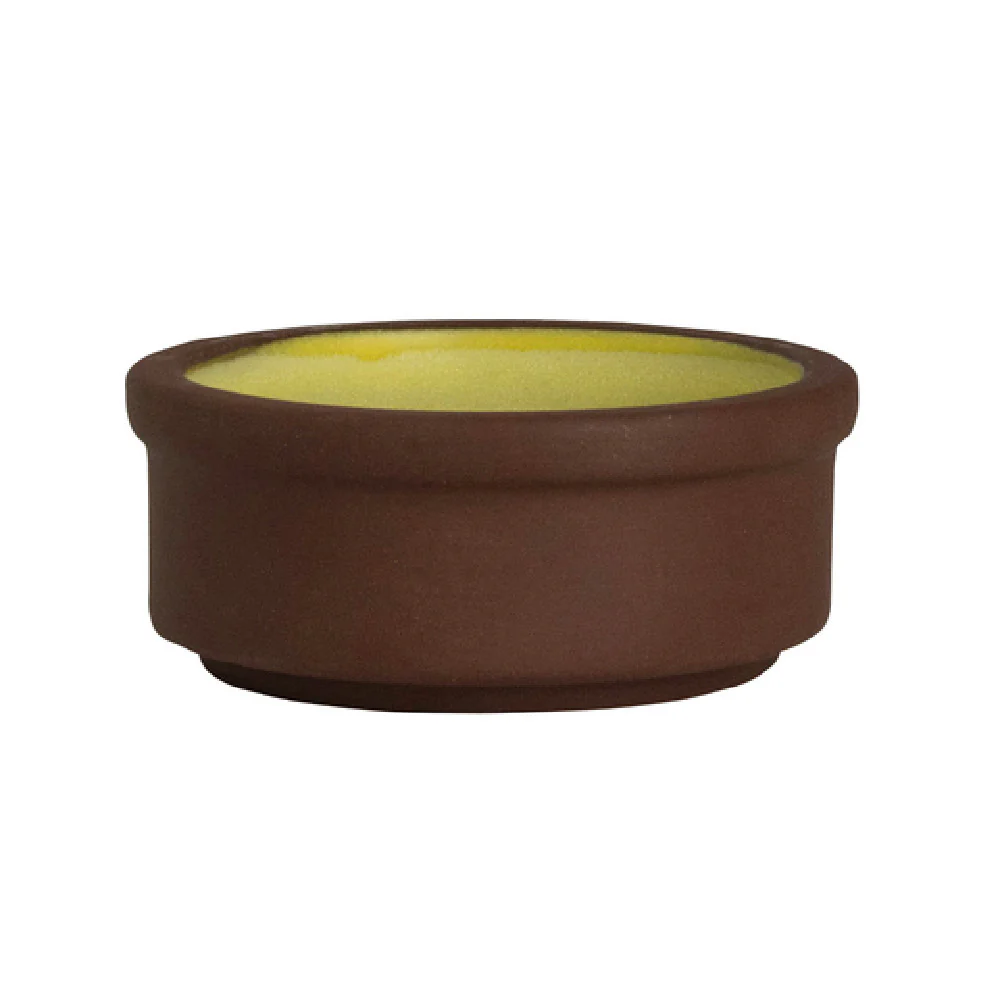Steelite 6214RT011 2 oz Stacking Tray Round Spice Saffron Porcelain Steelite 6214RT011 2 oz Stacking Tray Round Spice Saffron Porcelain