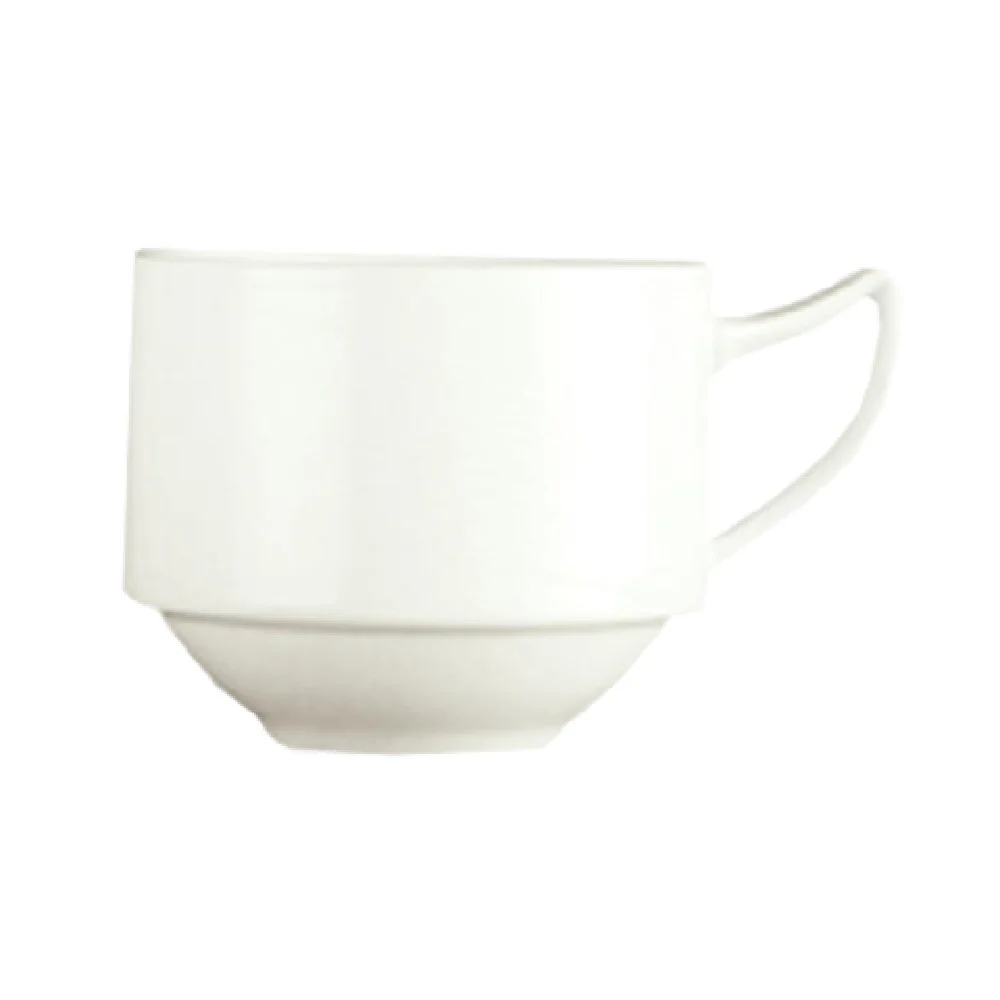 Libbey 987659364 8-1/2 Oz Cup with Handle Stackable Porcelain