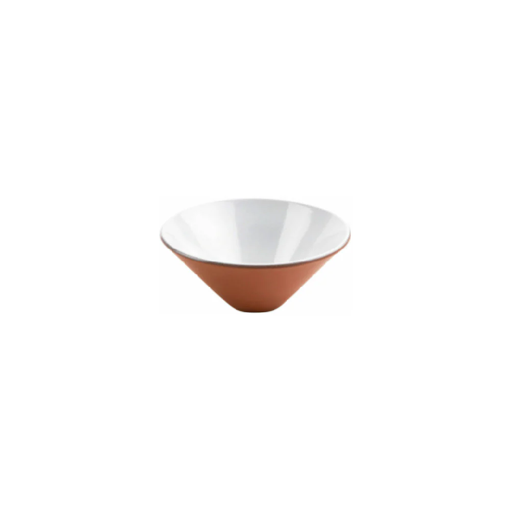 GET Enterprises SH.BL-1120WHT 8.86 Inch Bowl Terracotta White with Stone Heart GET Enterprises SH.BL-1120WHT 8.86 Inch Bowl Terracotta White with Stone Heart