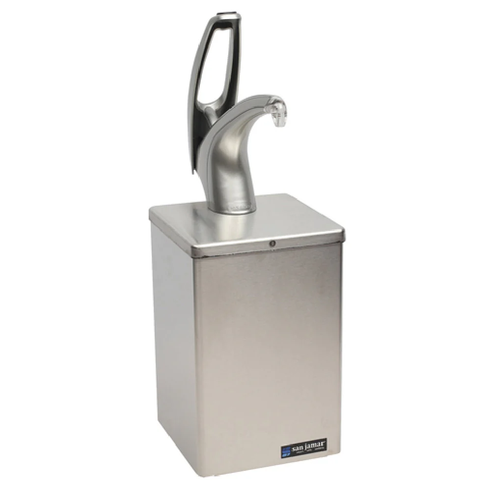 Carlisle P4800 7 Inch Condiment Dispenser Pump-Style Countertop Stainless Steel with Pump Carlisle P4800 7 Inch Condiment Dispenser Pump-Style Countertop Stainless Steel with Pump