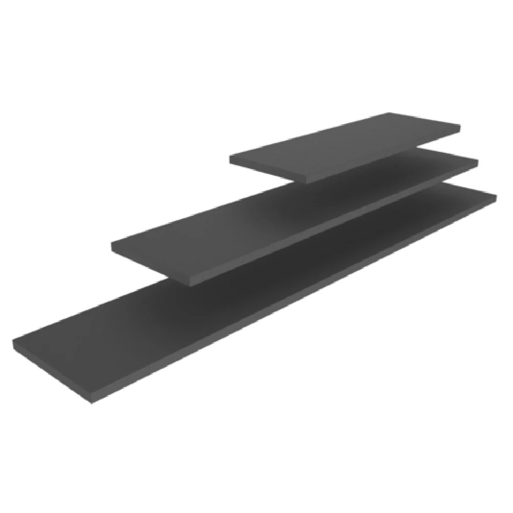 Vollrath V904610 39-3⁄8 Inch Cubic Narrow Long Shelf Wood Black