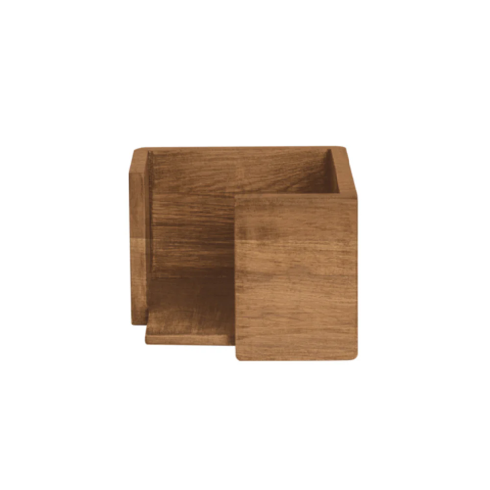 Steelite DWFBWDNH475T 5.75 Inch Wood Napkin Holder Natural Teak Fusion Buffet System Steelite DWFBWDNH475T 5.75 Inch Wood Napkin Holder Natural Teak Fusion Buffet System