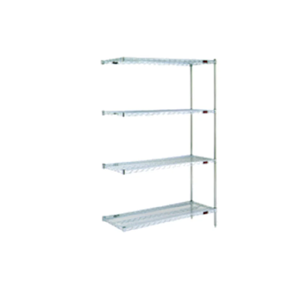 Eagle A4-74-1848E 48 Inch Add-On Shelving Unit 4 Tier Wire with Epoxy Finish Eagle A4-74-1848E 48 Inch Add-On Shelving Unit 4 Tier Wire with Epoxy Finish