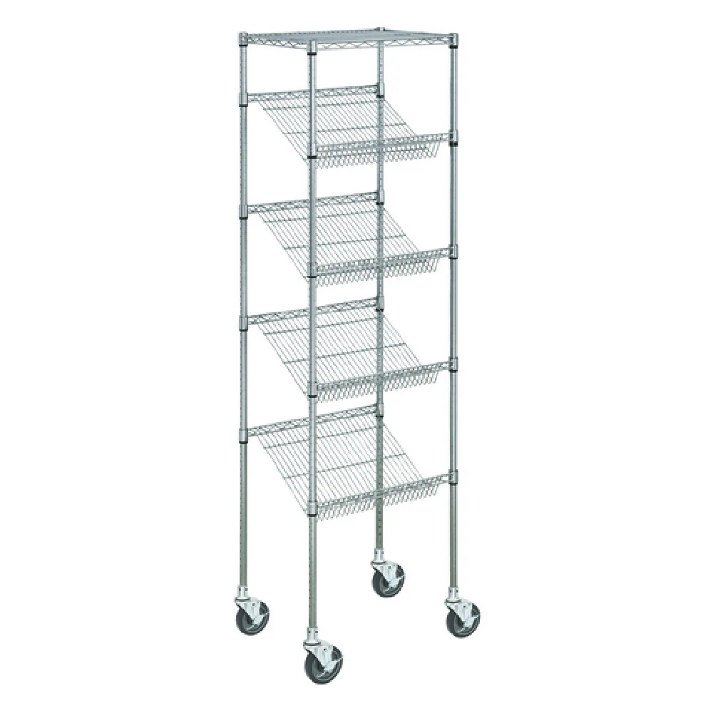 Hubert 125815 Kratos Wire Mobile Merchandising Rack 36
