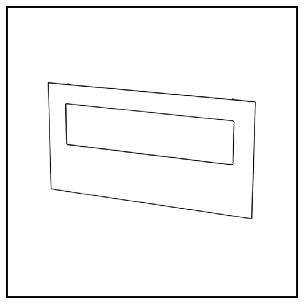 BauscherHepp VE-38060 63 Inch Metal Parts Compact Laminate Front Blind Aperture Stage