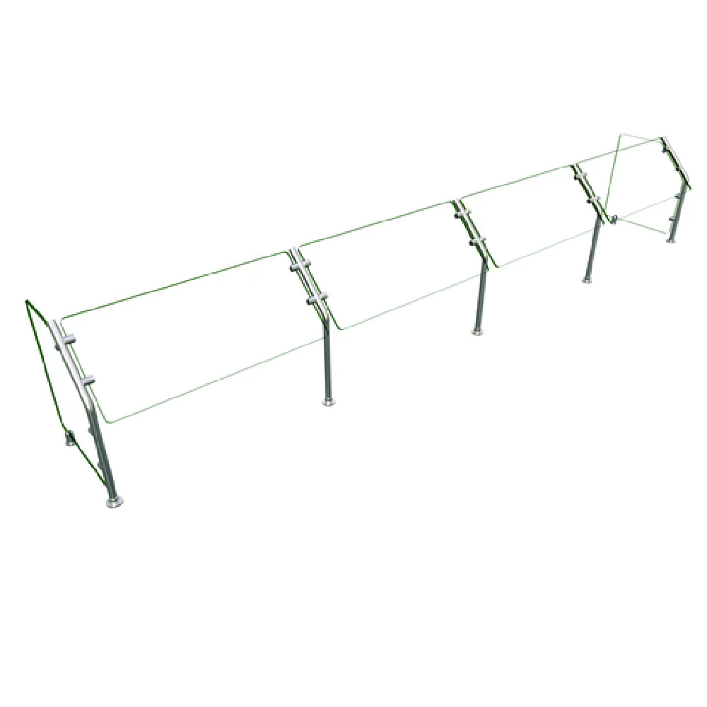 Hatco ES31-132 132 Inch Flav-R-Shield Food Shield Stationary Stainless Steel