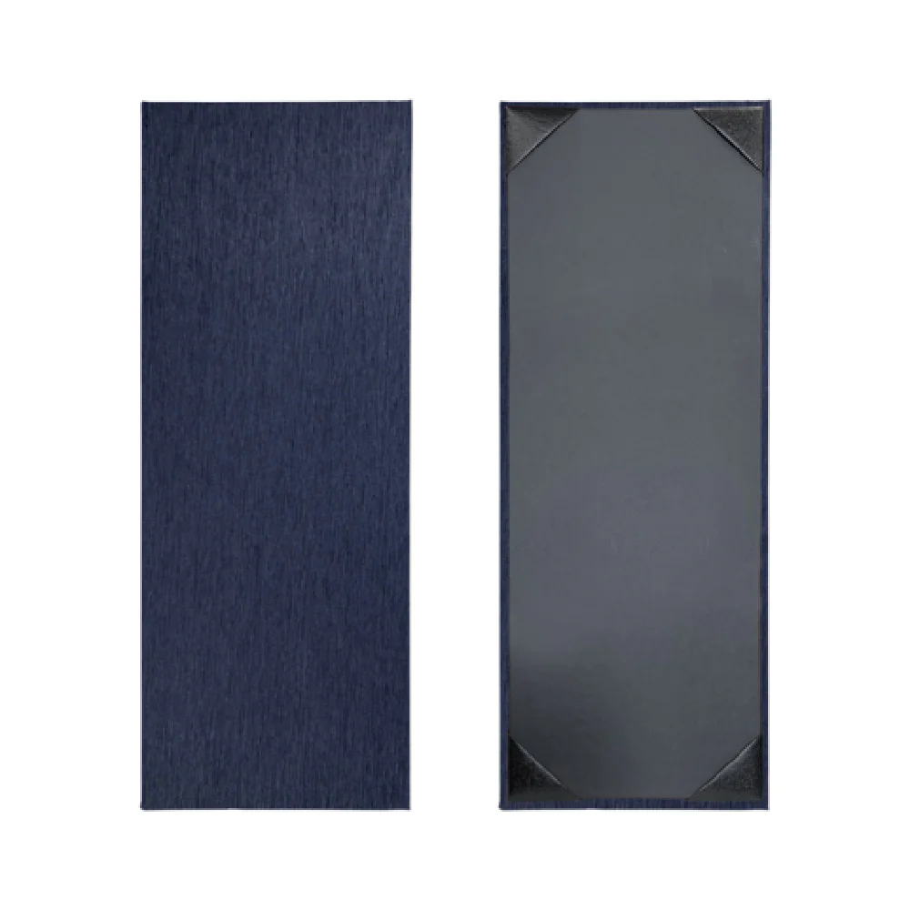 Risch STERLING-1V 4.25X11 Menu Cover Single Vinyl Shimmer Metallic Black