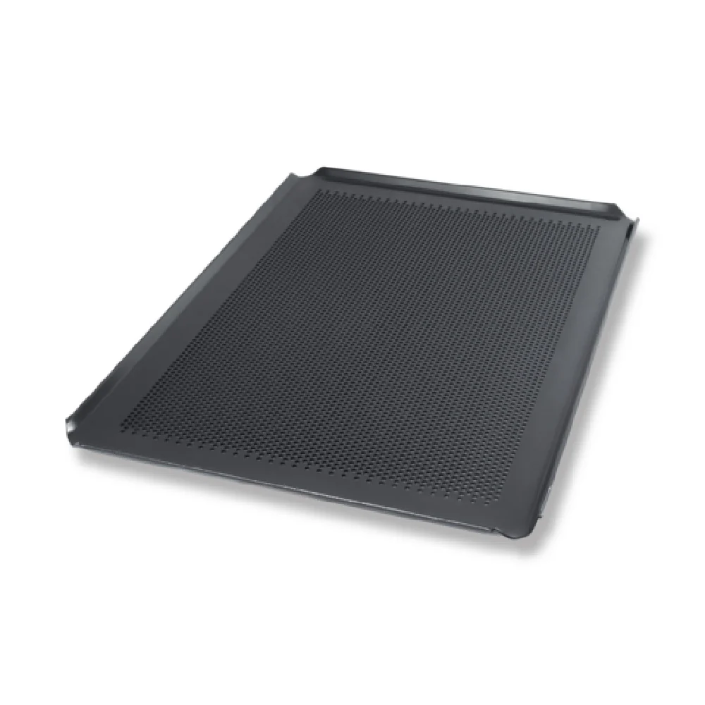 Chicago Metallic 70817B 12-3/4 Inch Bun Sheet Pan Perforated Aluminum 14 Gauge