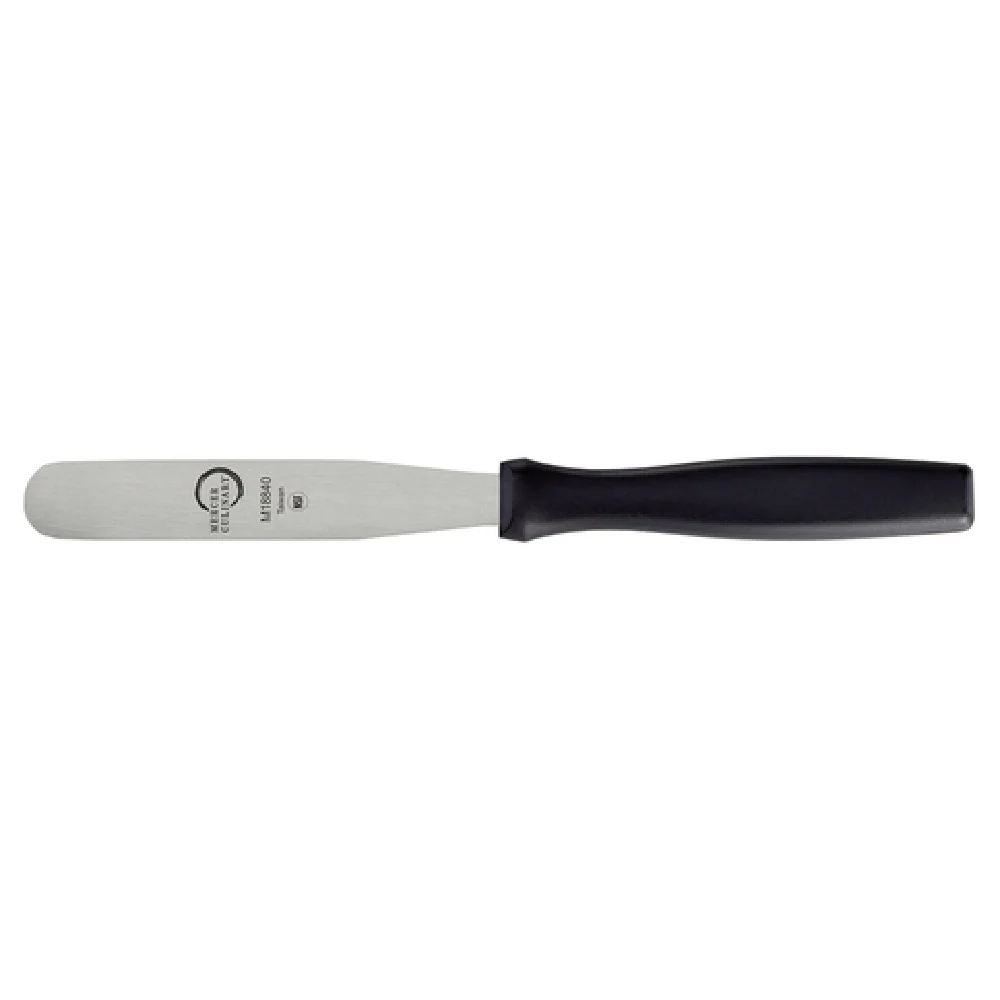 Mercer Culinary M18840P 4-1/4 Inch Blade Spatula Tapered Ground Japanese Steel with Slip-Resistant Handle