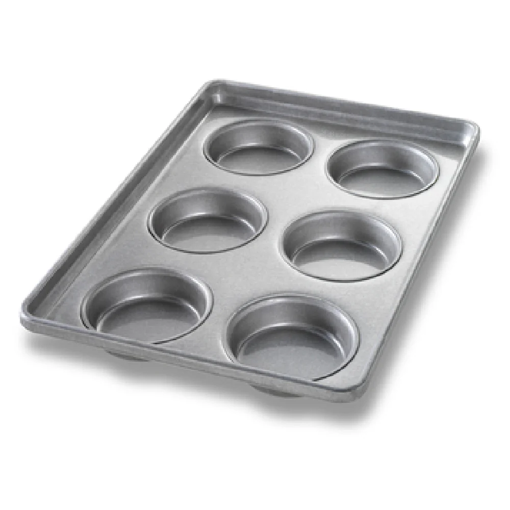 Chicago Metallic 41006 12 Inch Hamburger Bun Pan PFOA Free Aluminized Steel 6 Packs