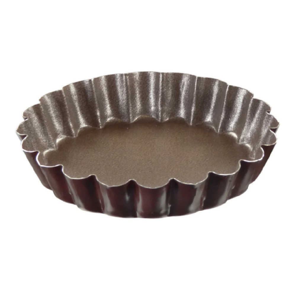 Louis Tellier 293550 3.14 Inch Diameter Fluted Non-Stick Tart Mold Pack of 12