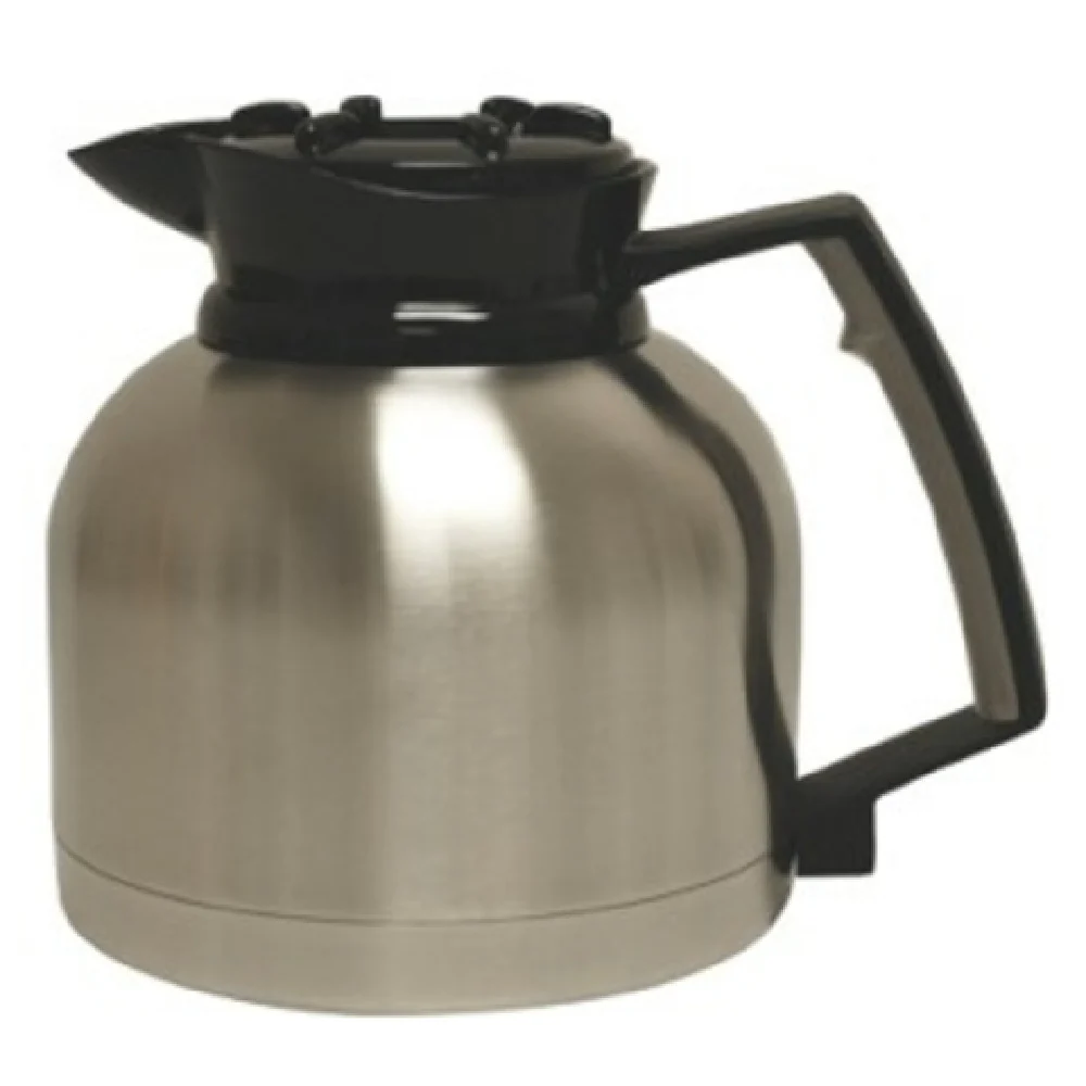 Grindmaster Cecilware 2506-000 1.9 L Vacuum Insulated Coffee Decanter Stainless Steel with Brew Through Black Lid