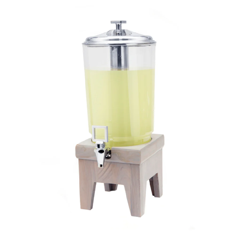 Steelite DW12JLWDGW 3.0 Gal Juicer Wood Base Grey Mixed Materials Beverage Dispenser