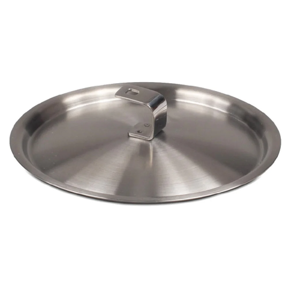 JB Prince S415 12 4-3/4 Inch Diameter Round Lid Stainless Steel Cookware Cover