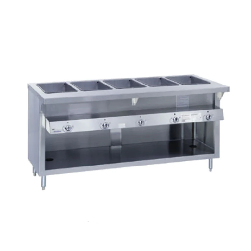 Duke G-6-DLPG_NAT_217102 88 Inch Gas Serving Counter with 6 Heat Wells Stainless Steel
