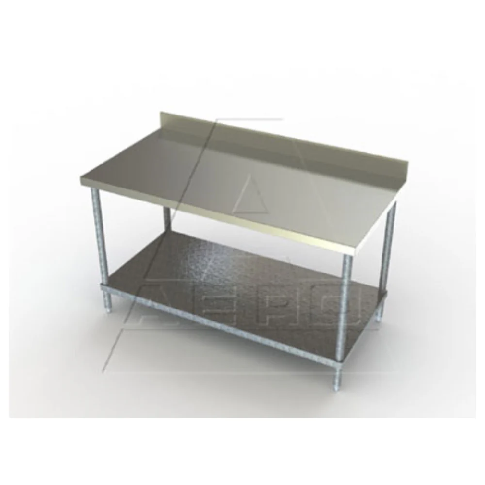 AERO Manufacturing 2TGB-2430 30 Inch Premium Work Table 14 Gauge Stainless Steel with Sound Deadened Underside