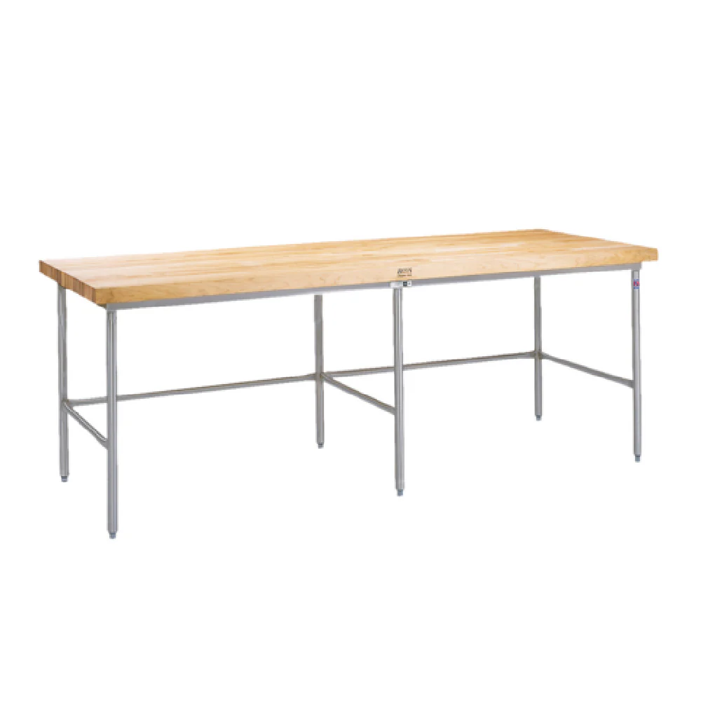 John Boos SBO-G15A 108 Inch Baker's Table Frame Galvanized Steel Support John Boos SBO-G15A 108 Inch Baker's Table Frame Galvanized Steel Support