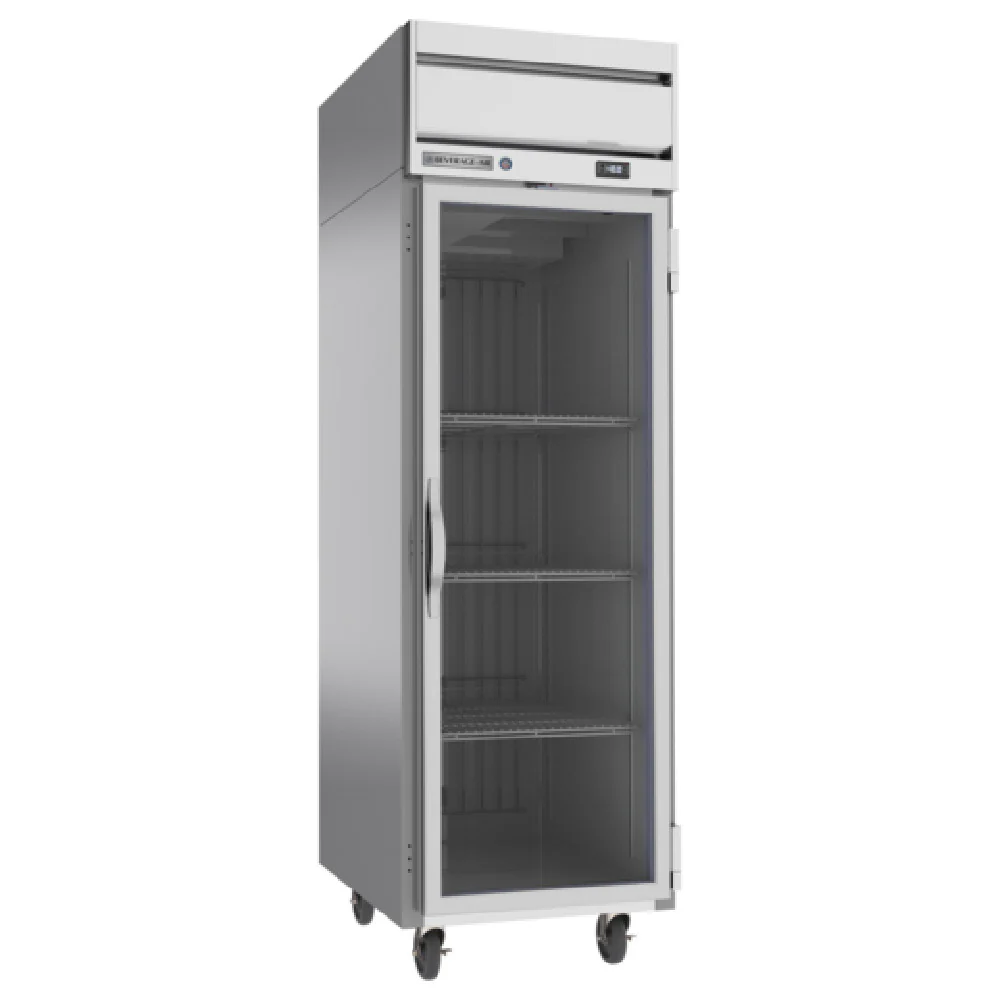 Beverage Air HF1HC-1G 26 Inch Reach-in Freezer 21.06 cu ft Stainless Steel with Glass Door Beverage Air HF1HC-1G 26 Inch Reach-in Freezer 21.06 cu ft Stainless Steel with Glass Door