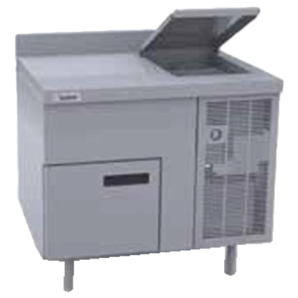 Delfield F18MC60EP 60 Inch Refrigerated Counter Mega Top Two-section with Stainless Steel