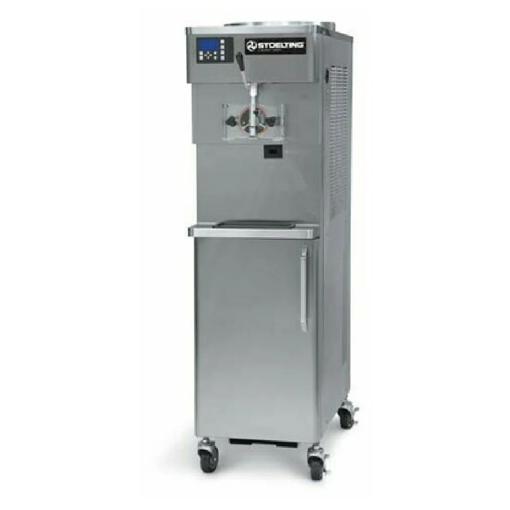 Stoelting U411-18I2 19 Inch Quarts Soft Serve Freezer Water-cooled Floor Model 18000 BTU Stoelting U411-18I2 19 Inch Quarts Soft Serve Freezer Water-cooled Floor Model 18000 BTU
