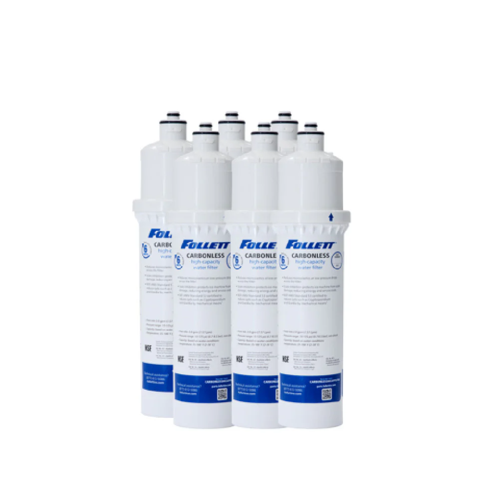 Follett CARBONLESSHICAPFILT6 4 Inch Water Filter Cartridge with High Capacity - Case