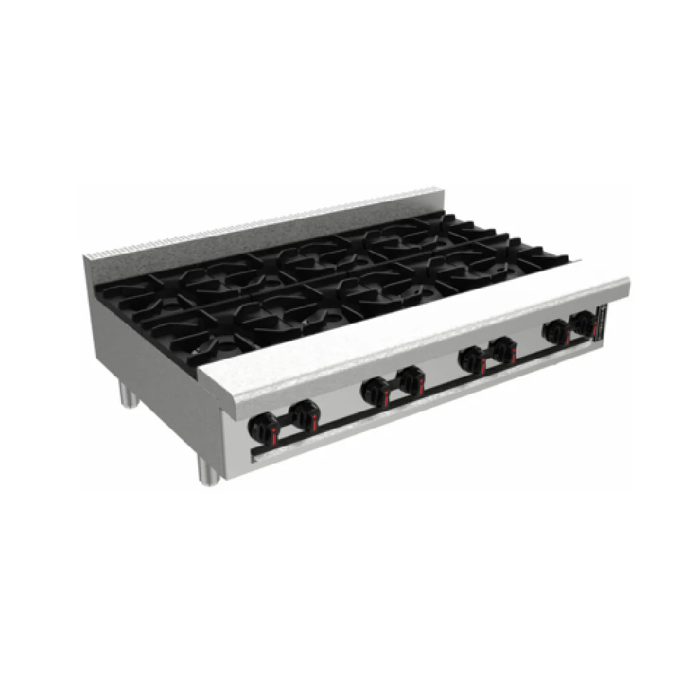 Venancio R48CT-48B_LP 48 Inch Gas Hotplate with 8 Burners 256000 BTU Venancio R48CT-48B_LP 48 Inch Gas Hotplate with 8 Burners 256000 BTU
