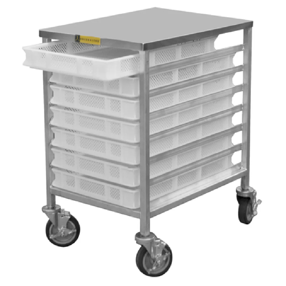 Arcobaleno Pasta Equipment APC-7 19 Inch Stainless Steel Pasta Cart with 7 Trays Arcobaleno Pasta Equipment APC-7 19 Inch Stainless Steel Pasta Cart with 7 Trays