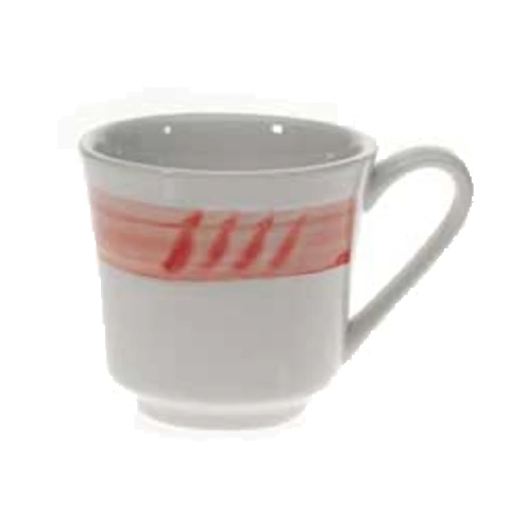Vertex China SAU-CT-M 7 Oz. Cup with Handle Sculpted Lines Mango