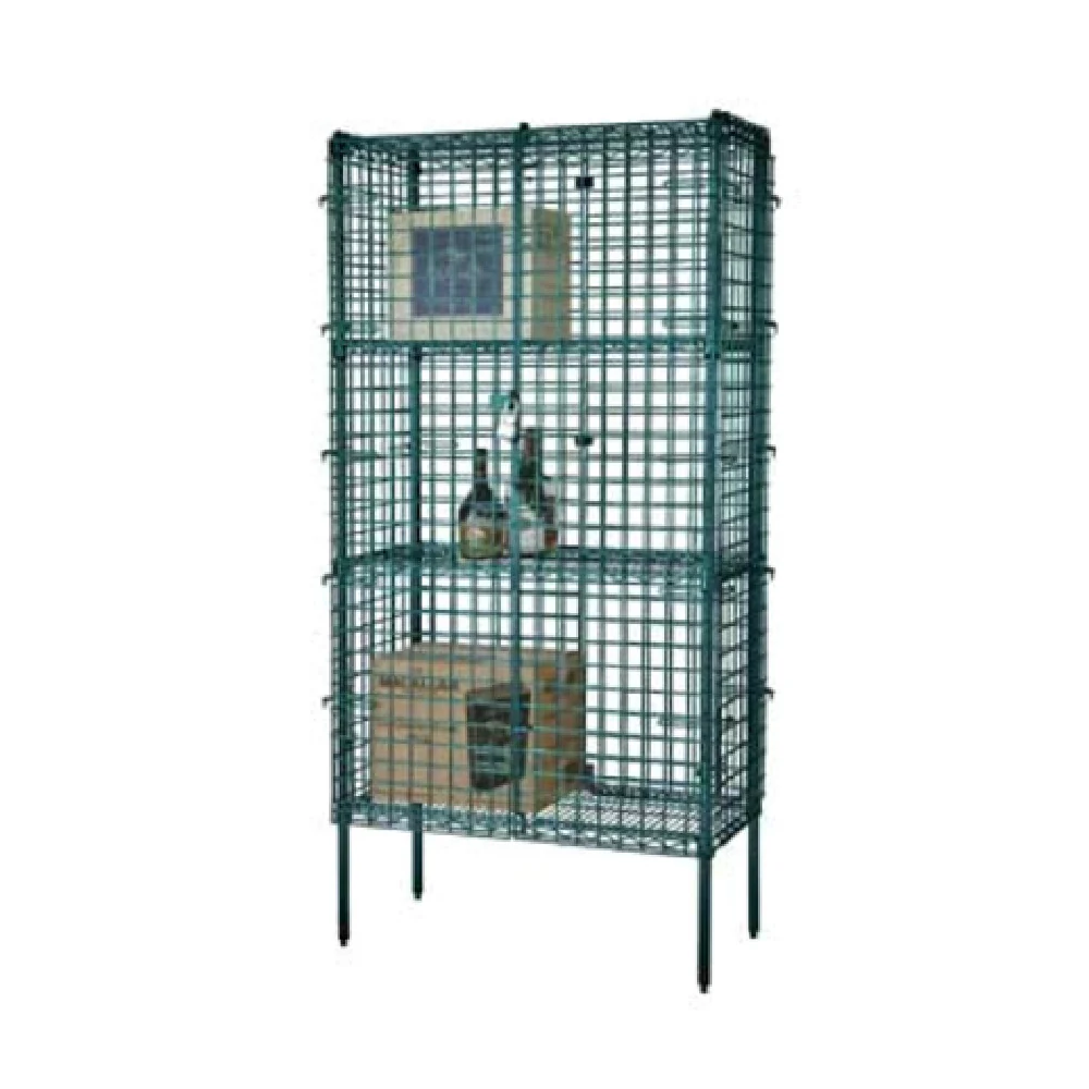 1880 Hospitality FSSEC24364GN 36 Inch Security Cage with Green Epoxy Finish