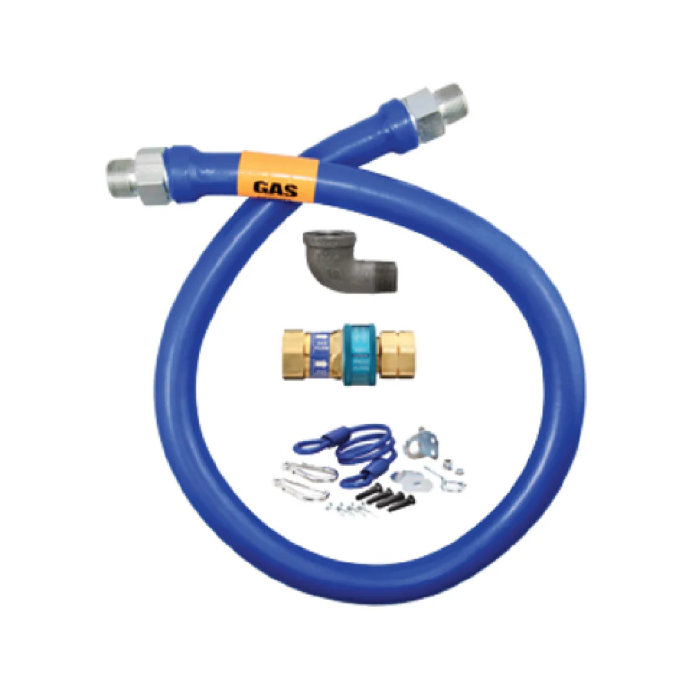 Dormont 16125BPQR48 1-1/4 Inch Inside Dia Gas Connector Hose Kit with Restraining Device 541000 BTU Dormont 16125BPQR48 1-1/4 Inch Inside Dia Gas Connector Hose Kit with Restraining Device 541000 BTU