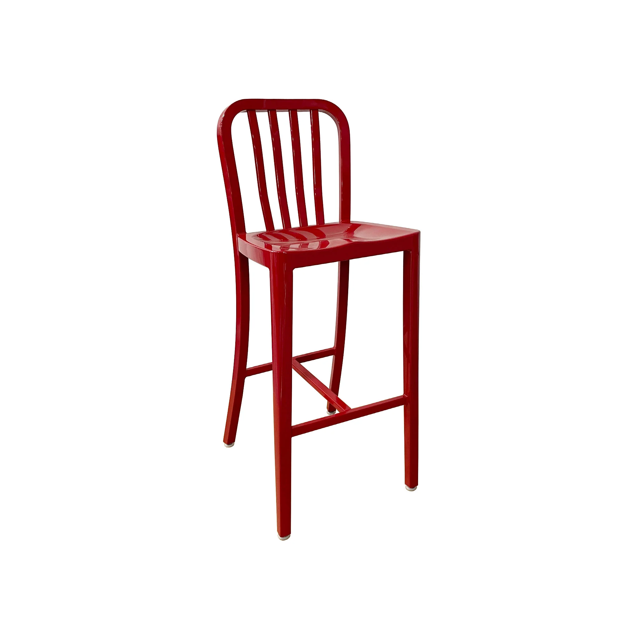 emuamericas, llc AB1205-96 15 Inch Slat Back Bar Stool Outdoor Indoor Brushed Aluminum with Lacquer emuamericas, llc AB1205-96 15 Inch Slat Back Bar Stool Outdoor Indoor Brushed Aluminum with Lacquer