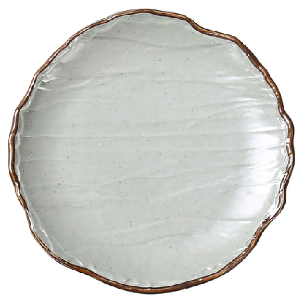 Yanco YO-1009 9 Inch Diameter Coupe Plate Matte Green Melamine - 2 Dozen Cases