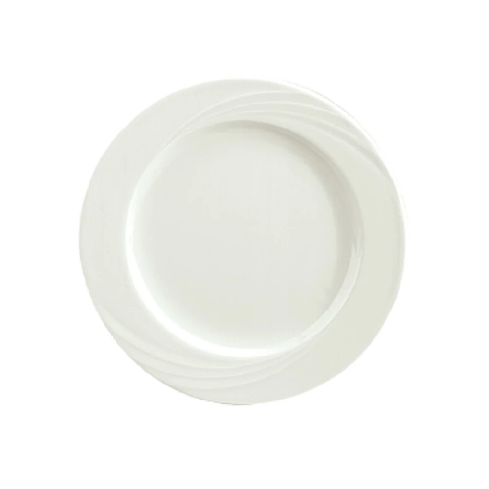 Libbey 9180031 12-1/4 Inch Diameter Round Plate Porcelain Donna Pattern Libbey 9180031 12-1/4 Inch Diameter Round Plate Porcelain Donna Pattern