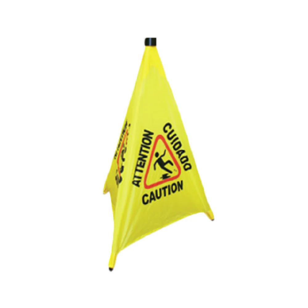 Thunder Group PLFCS332 Caution Safety Cone 31 Inch Triangular Reflective Yellow Thunder Group PLFCS332 Caution Safety Cone 31 Inch Triangular Reflective Yellow