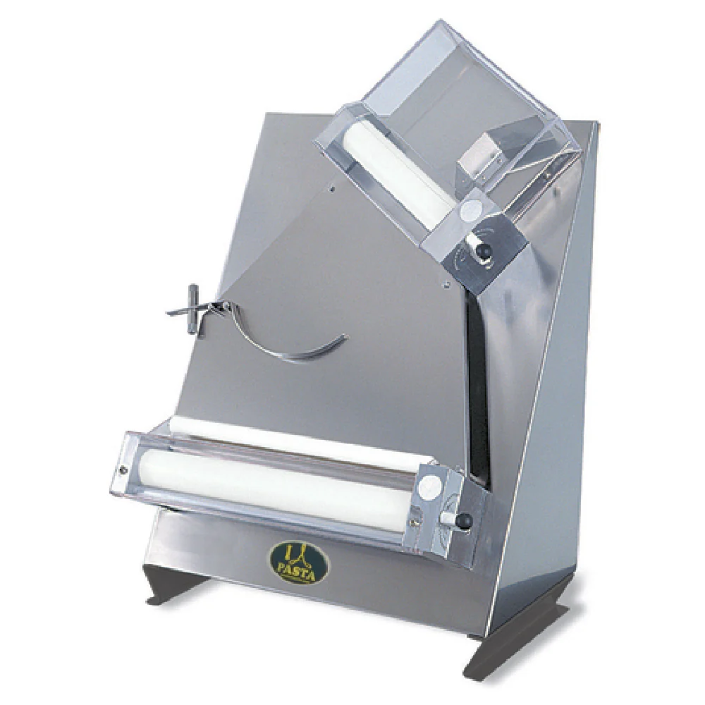 Arcobaleno Pasta Equipment APS160 16 Inch Pizza and Bread Dough Sheeter Countertop Manual Adjustable Thickness 200 to 250 Pieces Per Hour Arcobaleno Pasta Equipment APS160 16 Inch Pizza and Bread Dough Sheeter Countertop Manual Adjustable Thickness 200 to 250 Pieces Per Hour