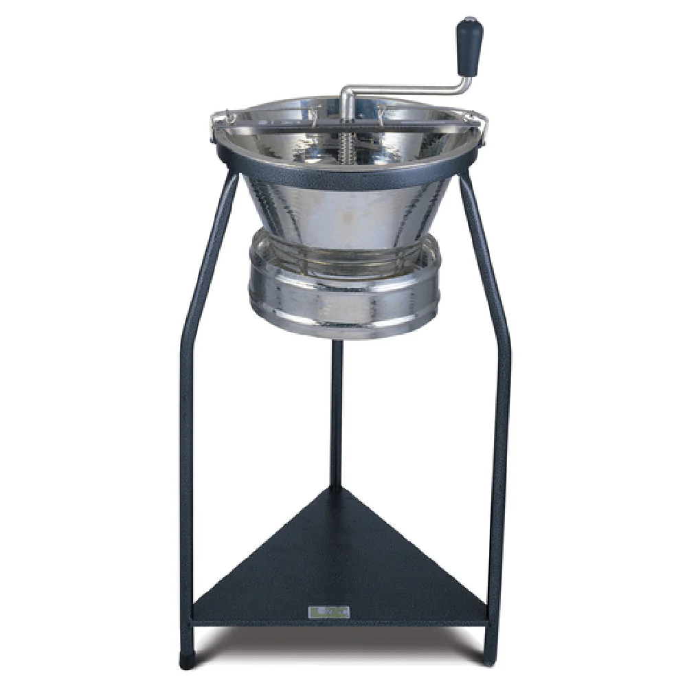 JB Prince U728 15 Quarts Food Mill Manual Tinned Steel with Stand JB Prince U728 15 Quarts Food Mill Manual Tinned Steel with Stand
