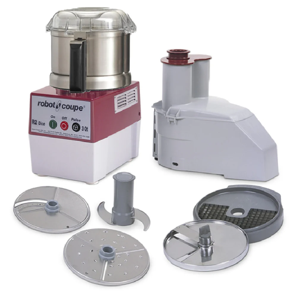 Robot Coupe R2UDICE 3 Liter Combination Food Processor Stainless Steel Bowl with Handle