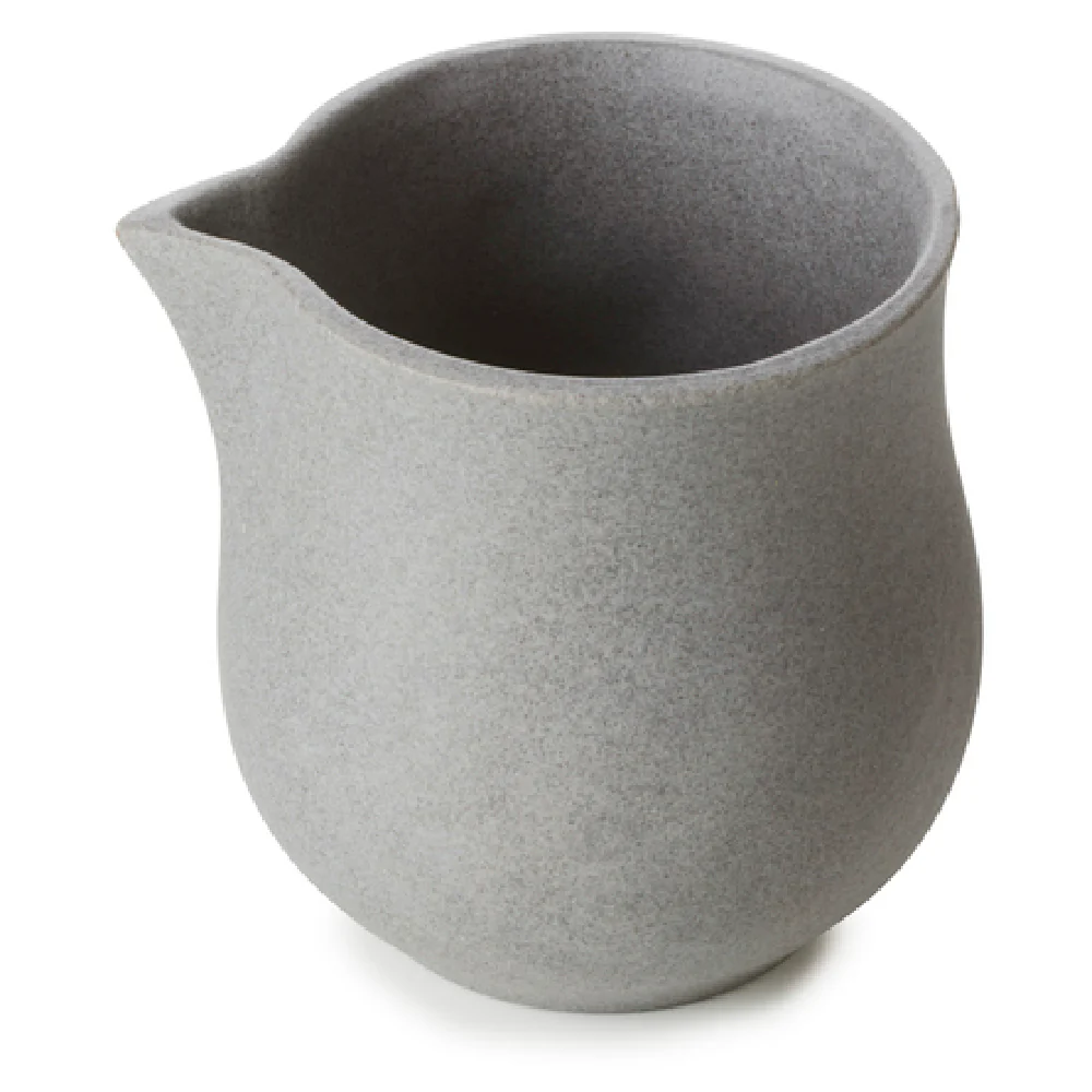 Revol 655081 3-1/2 Oz Creamer Sauce Boat Oven Safe Porcelain Matte Grey Revol 655081 3-1/2 Oz Creamer Sauce Boat Oven Safe Porcelain Matte Grey