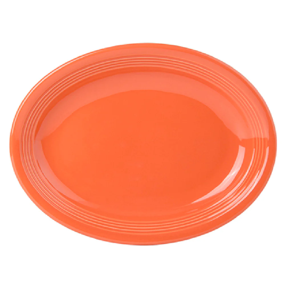 Tuxton CPH-1142 11-1/2 Inch Coupe Oval Platter Ceramic Microwave and Dishwasher Safe