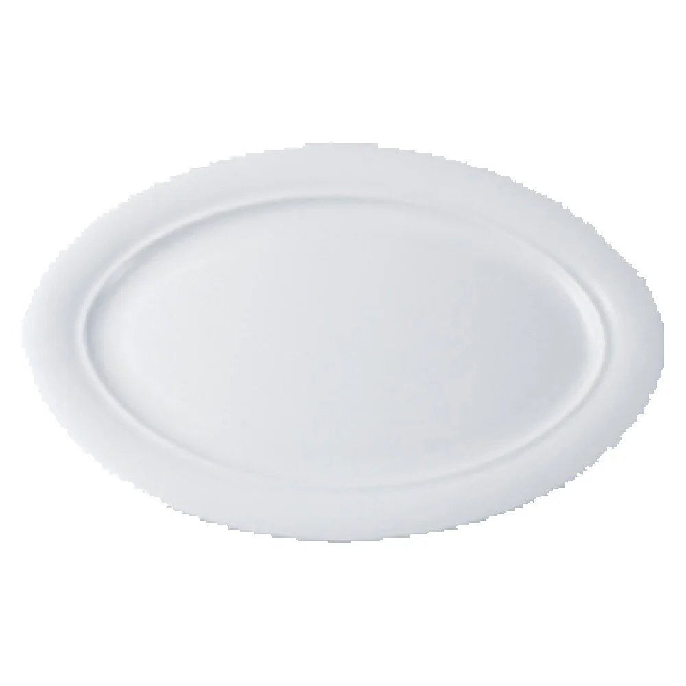 Vertex China OP-13 12-1/2 Inch Oval Serving Platter Bright White Ceramic