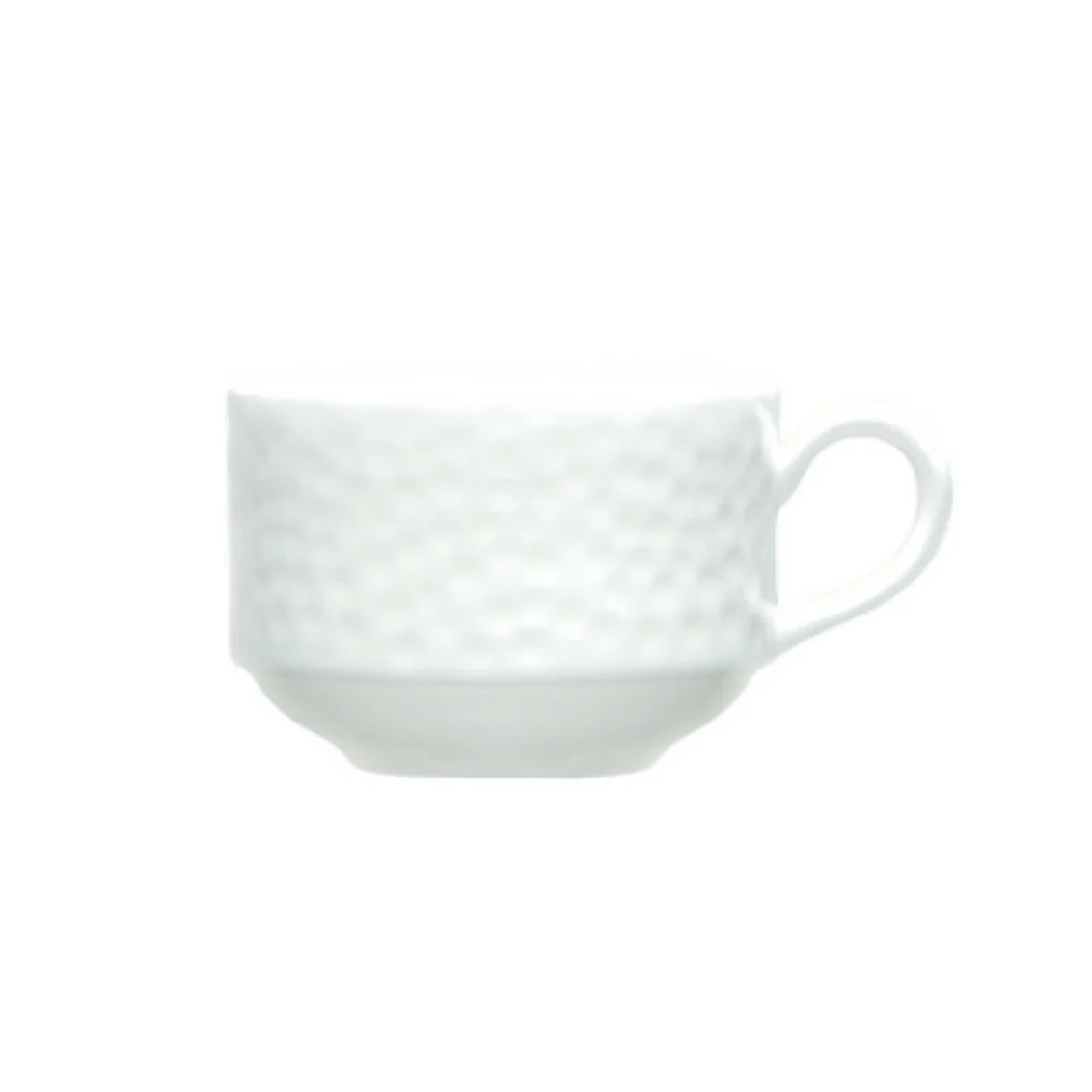 Fortessa HBW-LUNA-489 8 Oz Bone China Coffee Cup Dishwasher Safe Non-stackable