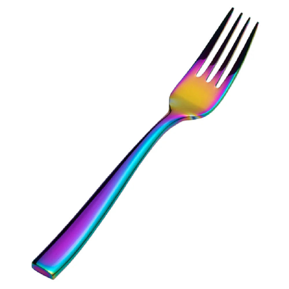 Bon Chef S3007RB 6-3/4 Inch Rainbow PVD Salad Fork 18/10 Stainless Steel Bon Chef S3007RB 6-3/4 Inch Rainbow PVD Salad Fork 18/10 Stainless Steel
