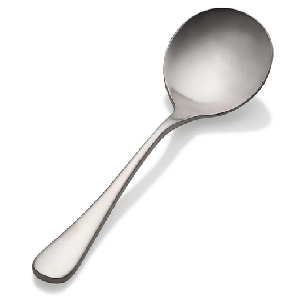 Bon Chef S4101 6-3/8 Inch Bouillon Spoon Satin Finish 18/10 Stainless Steel