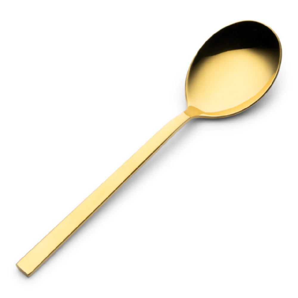 Bon Chef S3803G 7.13 Inch Bouillon Spoon Gold Mirror Finish 18/10 Stainless Steel
