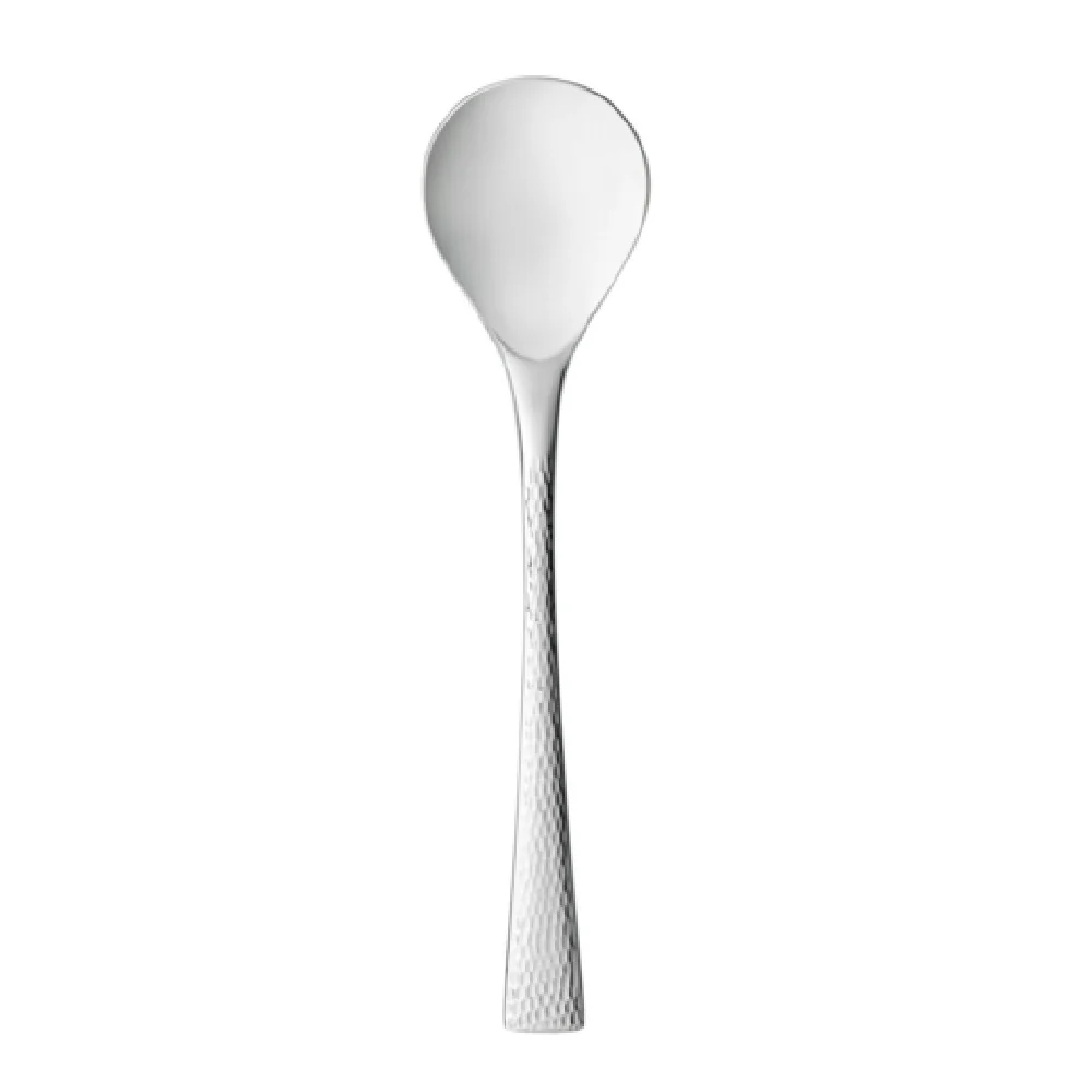 Libbey 953 016 6-1/4 Inch Bouillon Spoon Hammered Finish Dishwasher Safe Libbey 953 016 6-1/4 Inch Bouillon Spoon Hammered Finish Dishwasher Safe